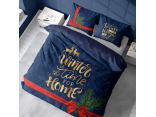 Pościel z bawełny 160x200 - 4263 A  winter the time for home Holland Christmas holenderska świateczna